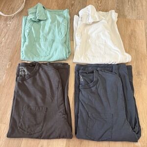 Lot 4 Faherty Men's Shirts Pocket T shirt Collar Polo Top Sunwashed Tee L z0